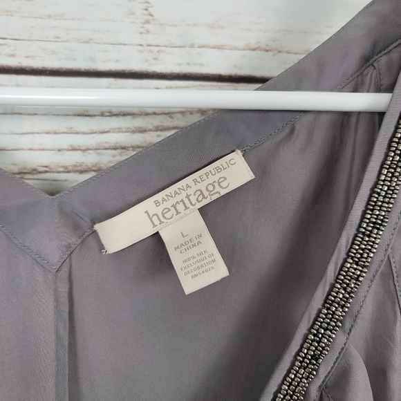 Banana Republic Heritage | Silk Beaded Top - Picture 4 of 8